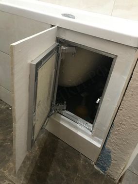 Люк под плитку Нажимной Секрет-Лайт 2 створки 800*700 Люк под плитку Нажимной Секрет-Лайт 2 створки 800*700