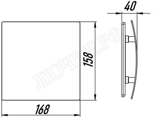 Вытяжной вентилятор Awenta System+, Silent, 100, KWS100T, PEGR100P, Красный глянцевый, стекло Вытяжной вентилятор Awenta System+, Silent, 100, KWS100T, PEGR100P, Красный глянцевый, стекло
