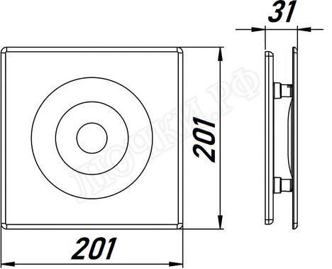 Вытяжной вентилятор Awenta System+, Silent, 125, KWS125T, POB125, Белый, пластик Вытяжной вентилятор Awenta System+, Silent, 125, KWS125T, POB125, Белый, пластик