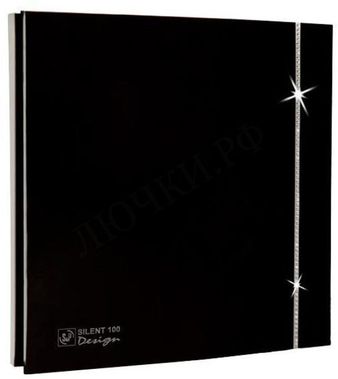 Вытяжной вентилятор SILENT-100 CZ BLACK SWAROVSKI DESIGN Вытяжной вентилятор SILENT-100 CZ BLACK SWAROVSKI DESIGN